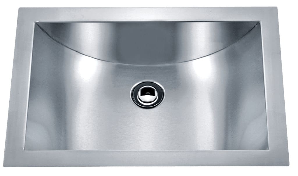 single basin stainless steel bathroom sink