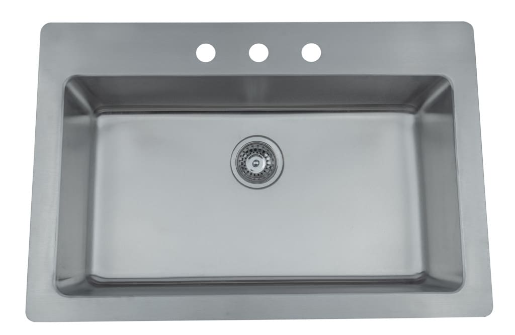 topmount stainless steel kitchen sink single bowl